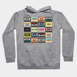 Retro Cassette Tape Collection // Vintage Music Lover // Old School Tape Hoodie
